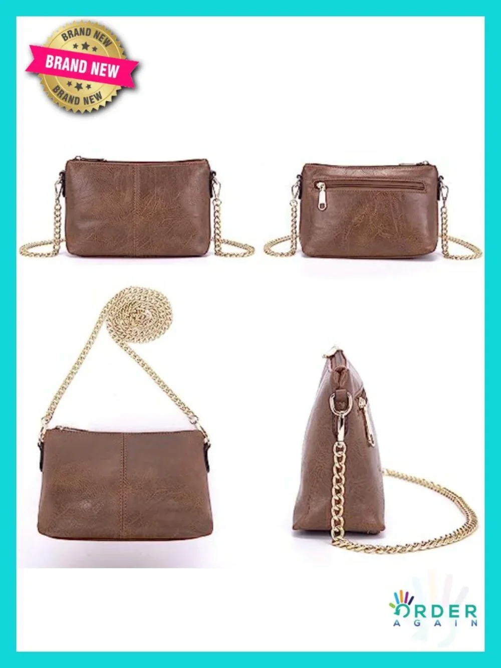 Large PU Leather Hobo Crossbody Bag Set with Wallet and Card Holder